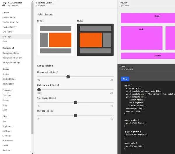 CSS Generator tools