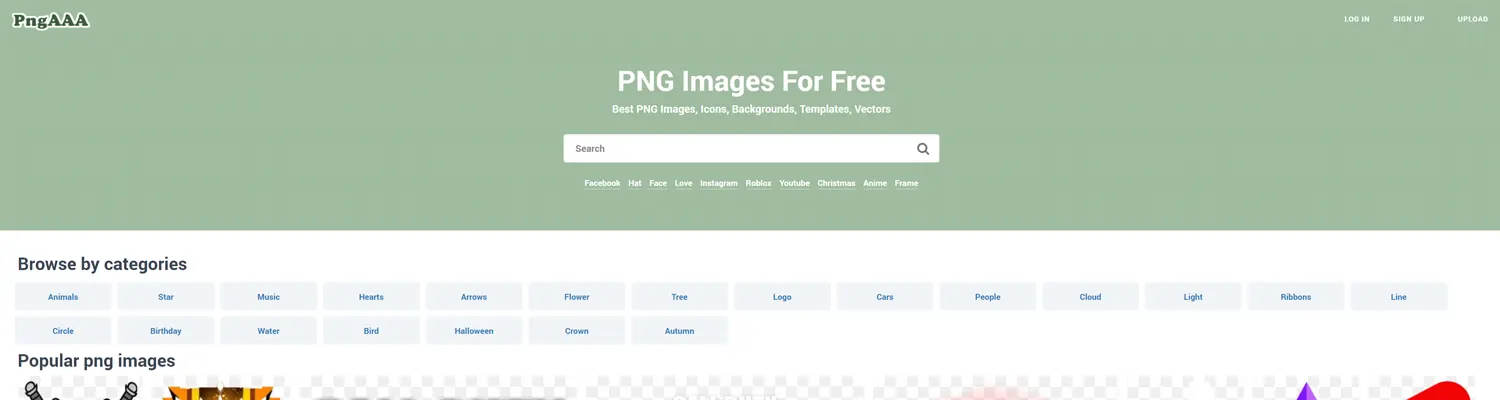 A selection of free transparent background images from PNGAAA, perfect for web and graphic design projects.