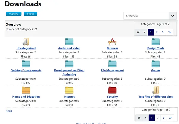 Joomla extension jDownloads showing download manager features and user permissions