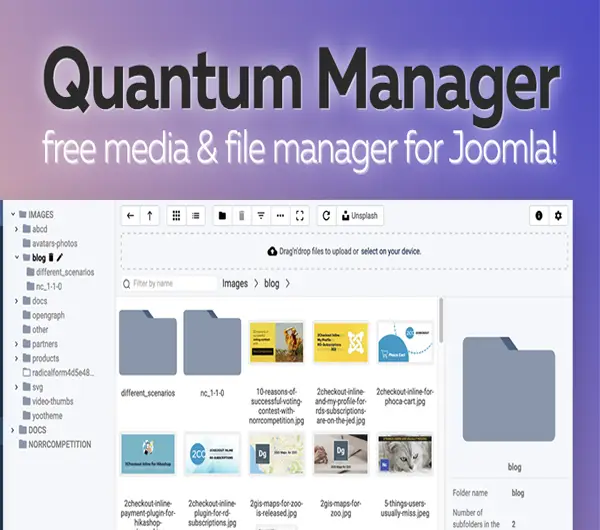 Quantum Manager – Modern File Management in Joomla!