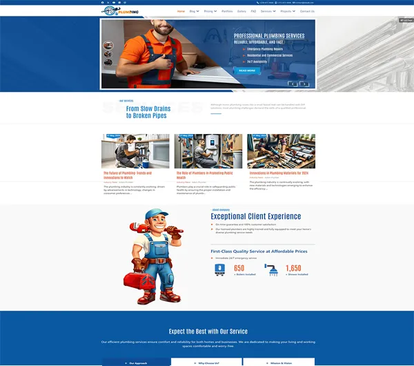 DD Plumber 132 – Joomla template for plumbing and home services